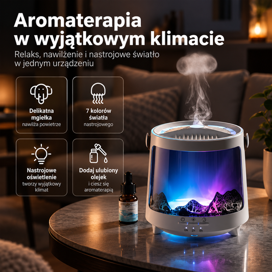 Lampuni Aurora – Dyfuzor z Efektem Meduz i Nastrojowym Podświetleniem