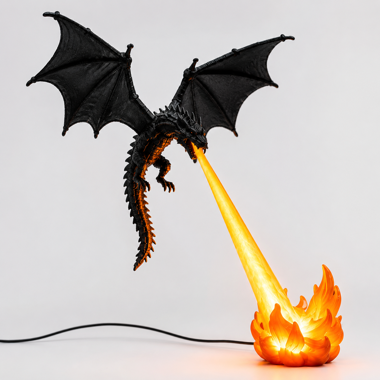 Smoczy Płomień – Designerska Lampka 3D