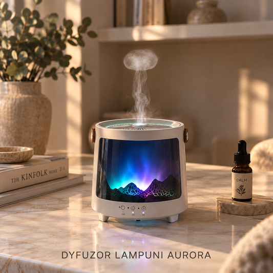 Lampuni Aurora – Dyfuzor z Efektem Meduz i Nastrojowym Podświetleniem